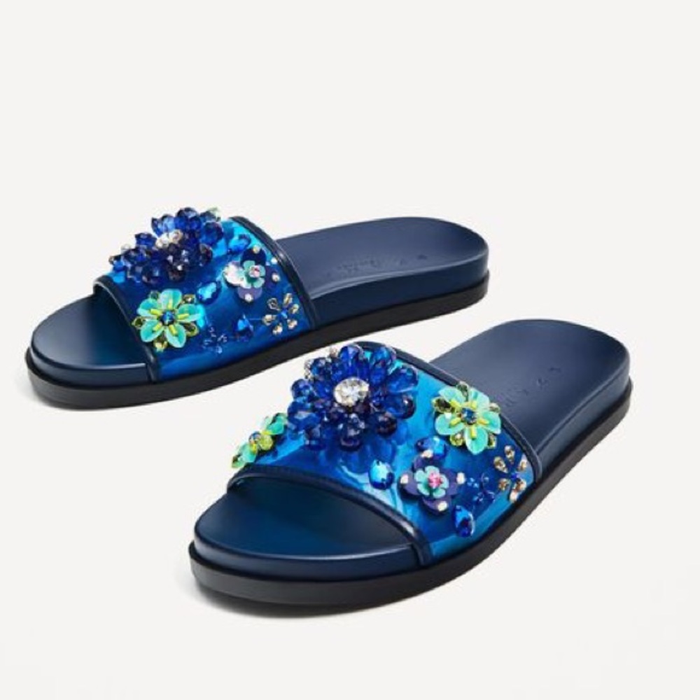 ZARA JEWEL SLIDES